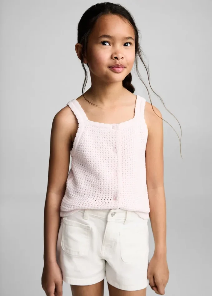 Džínové kraťasy s rovným střihem Džínové kraťasy s rovným střihem