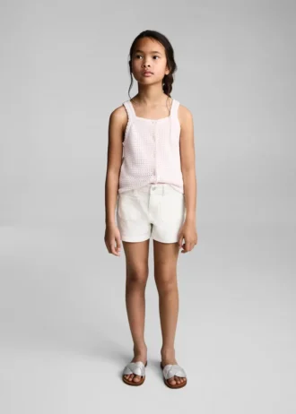 Džínové kraťasy s rovným střihem