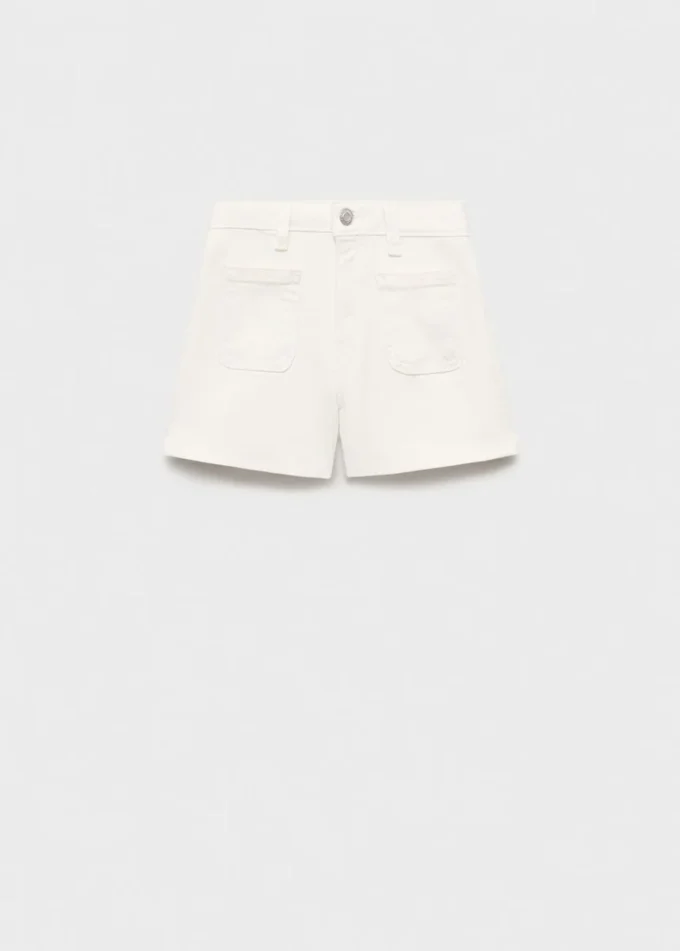 Džínové kraťasy s rovným střihem Džínové kraťasy s rovným střihem