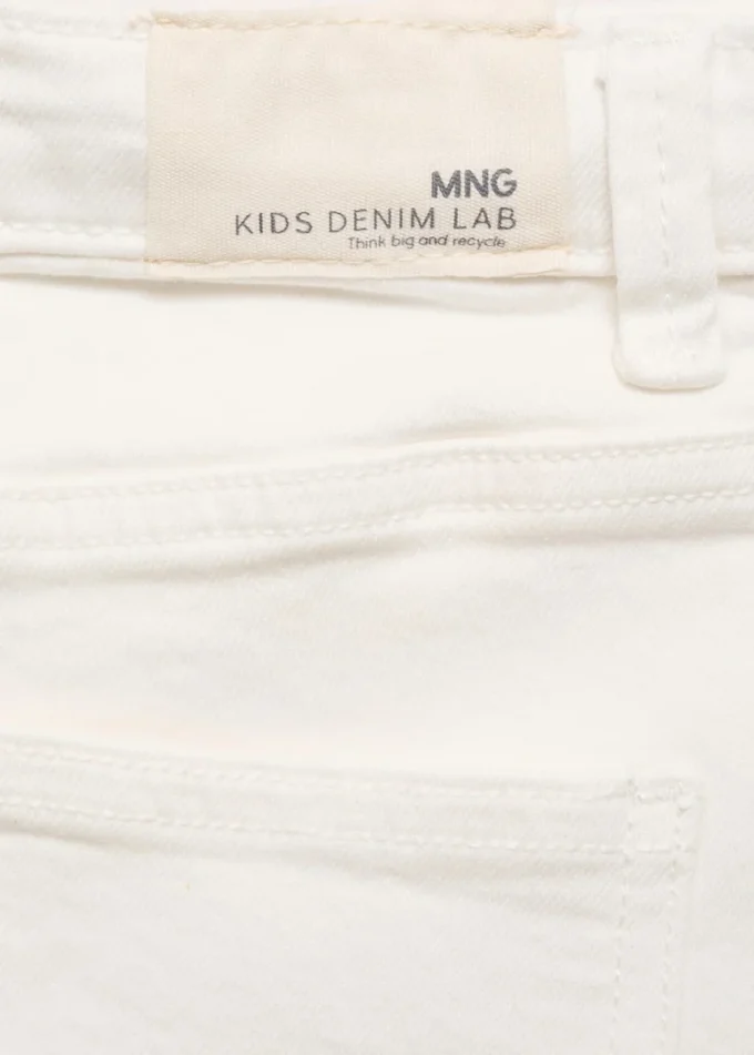 Džínové kraťasy s rovným střihem