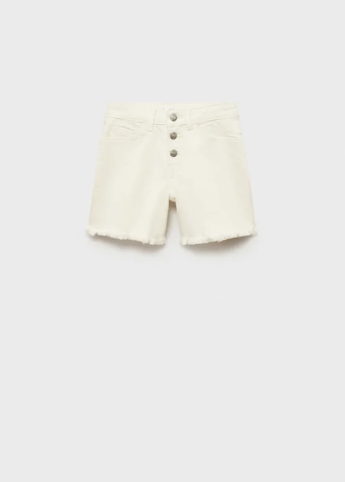 Džínové kraťasy s roztřepeným lemem Džínové kraťasy s roztřepeným lemem