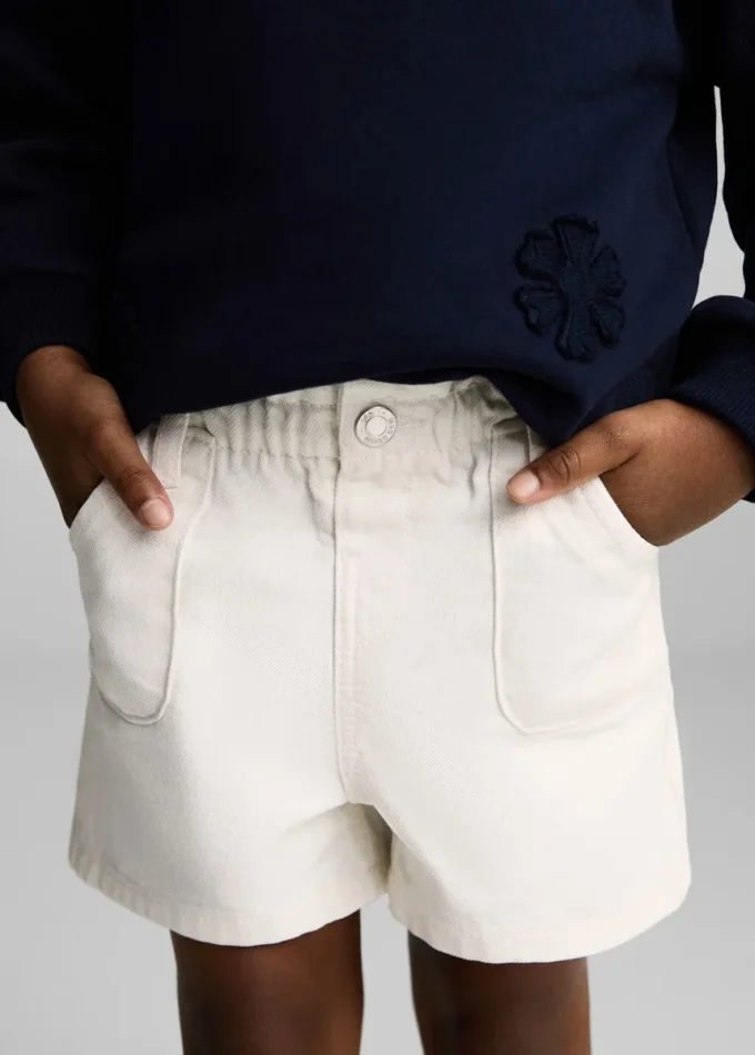 Džínové kraťasy s vysokým pasem Džínové kraťasy s vysokým pasem