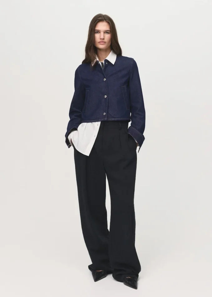 Džínová krátká bunda Džínová krátká bunda