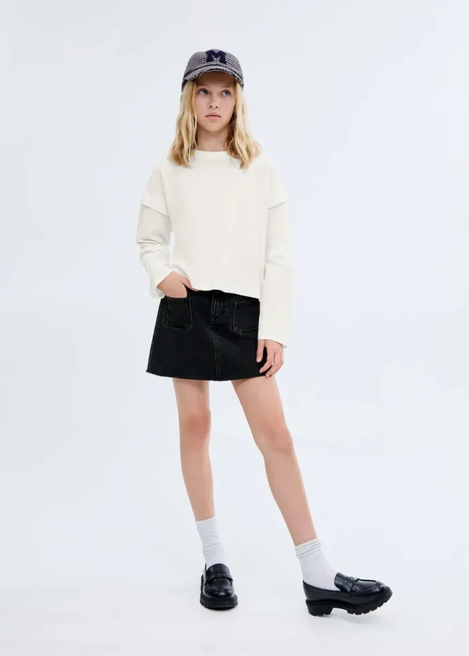 Džínová krátká sukně Džínová krátká sukně