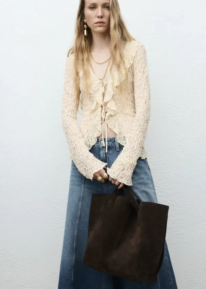 Džínová midi sukně Džínová midi sukně