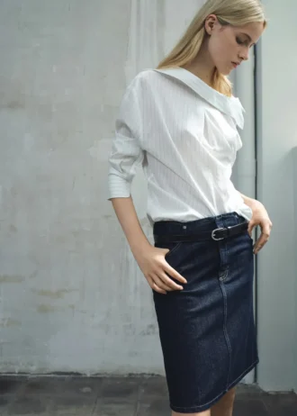 Džínová sukně midi