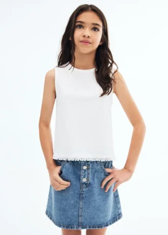 Džínová sukně s elastickým pasem