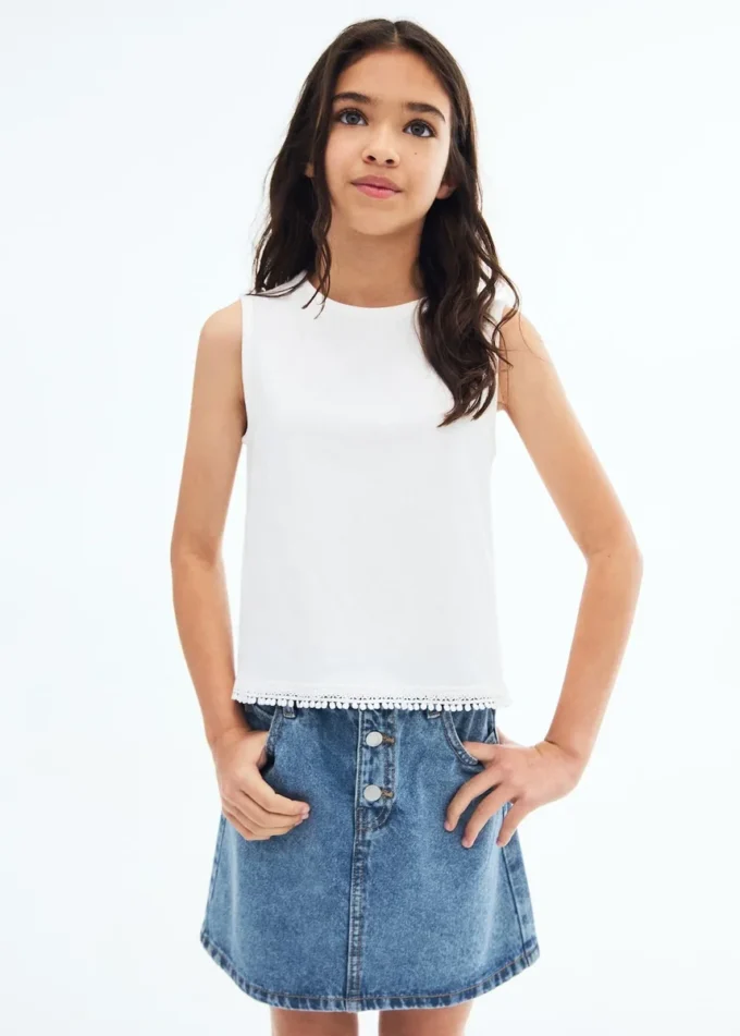 Džínová sukně s elastickým pasem Džínová sukně s elastickým pasem