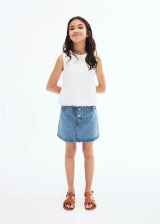 Džínová sukně s elastickým pasem