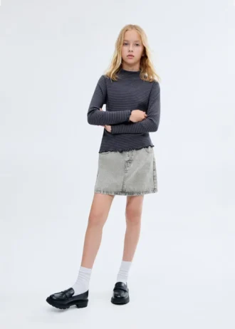 Džínová sukně s elastickým pasem