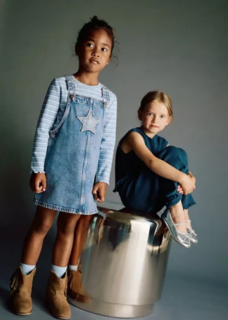 Džínová zástěra s hvězdami