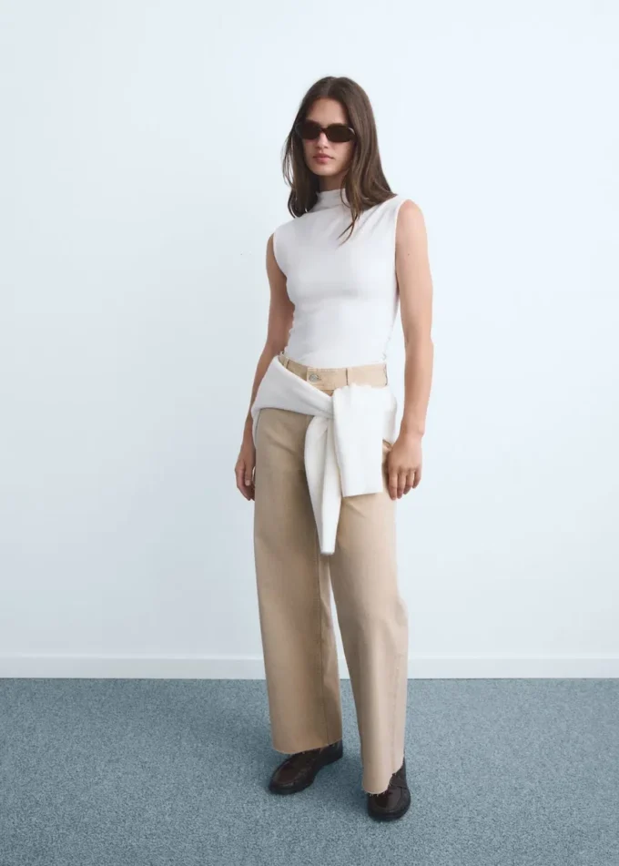 Džíny Catherin culotte s vysokým pasem Džíny Catherin culotte s vysokým pasem