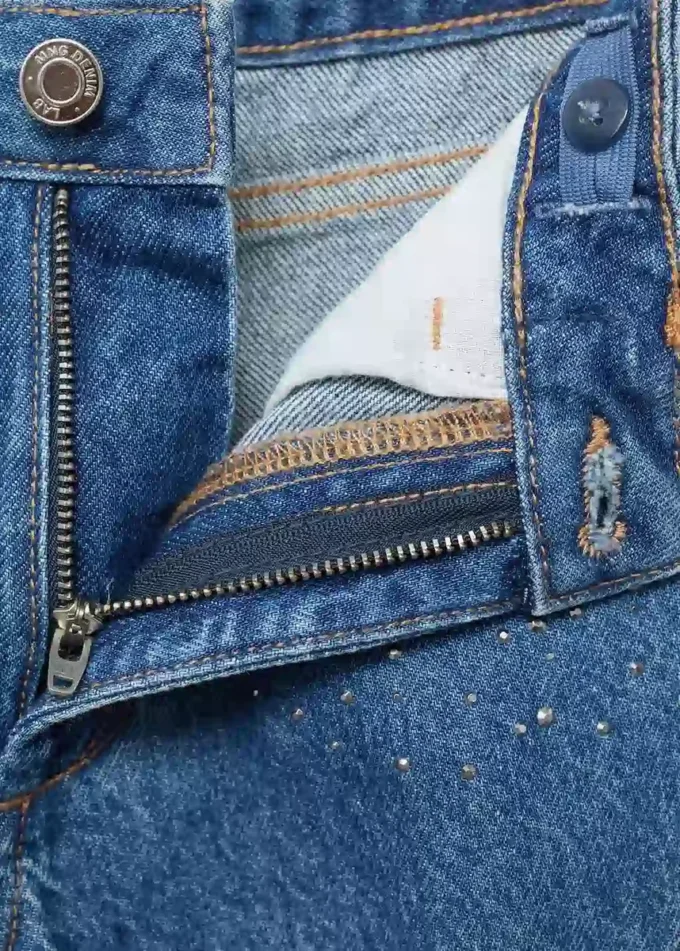 Džíny culotte s kamínky Džíny culotte s kamínky