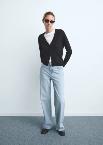 Džíny Danila s vysokým pasem a širokými nohavicemi