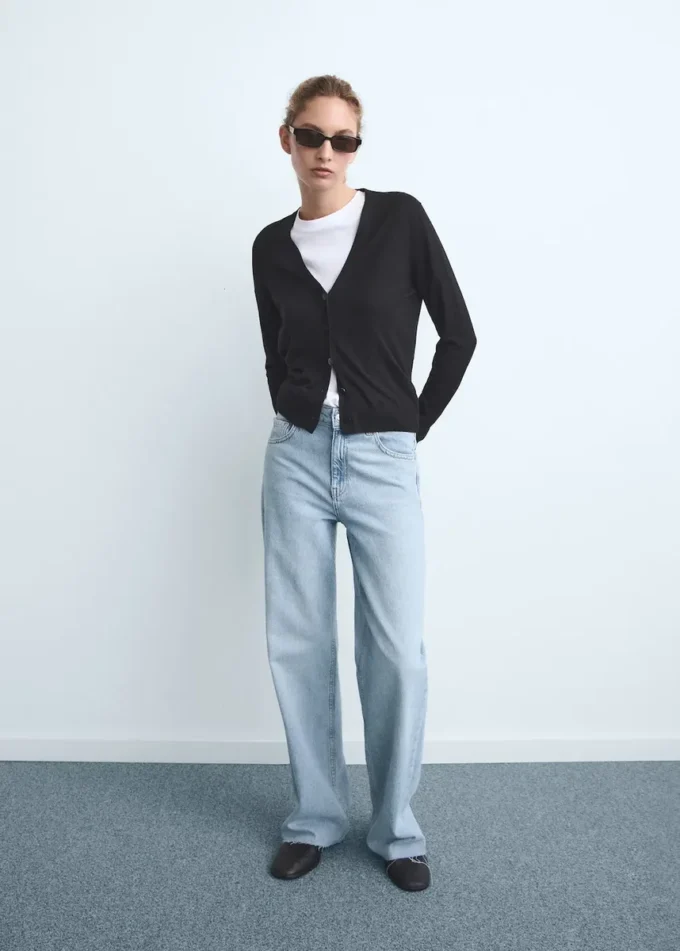 Džíny Danila s vysokým pasem a širokými nohavicemi Džíny Danila s vysokým pasem a širokými nohavicemi