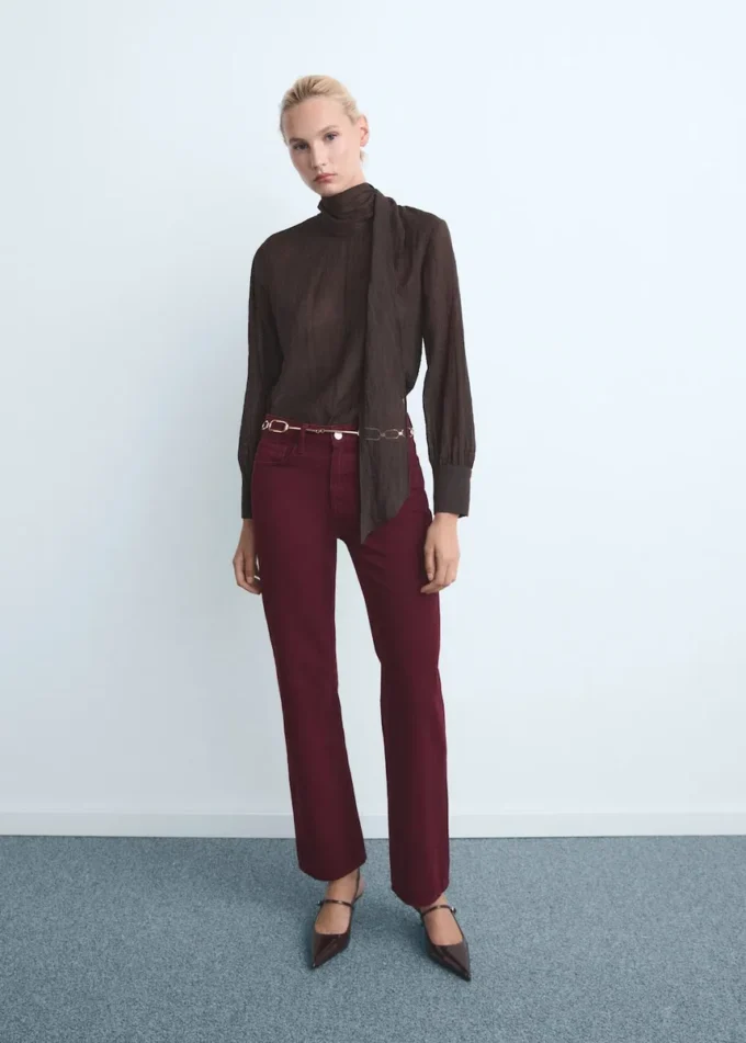 Džíny Matilda se středně vysokým pasem a rovným střihem Džíny Matilda se středně vysokým pasem a rovným střihem