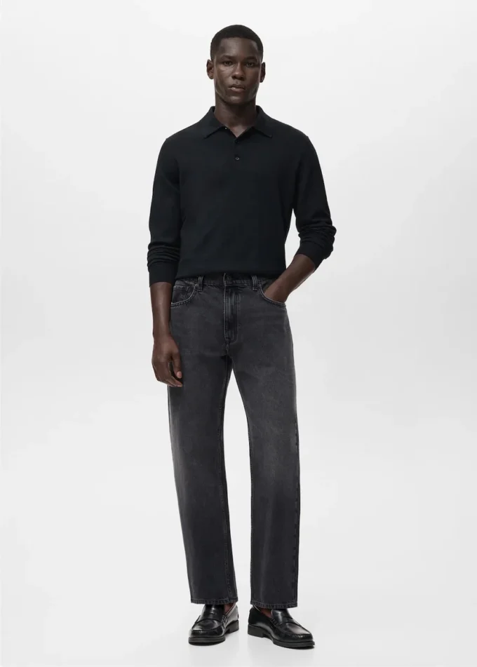 Džíny Moby s rovným střihem a tmavým odstínem Džíny Moby s rovným střihem a tmavým odstínem