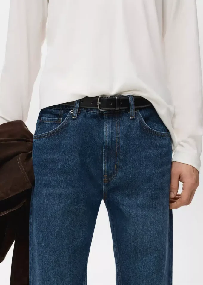 Džíny Moby s rovným střihem a tmavým odstínem Džíny Moby s rovným střihem a tmavým odstínem