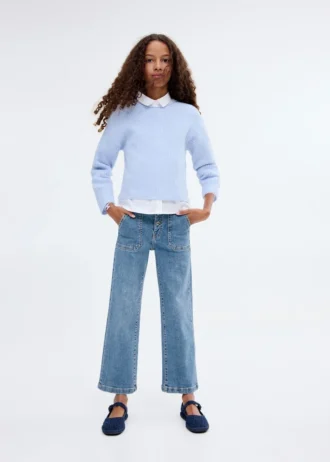 Džíny rovného střihu s kapsami