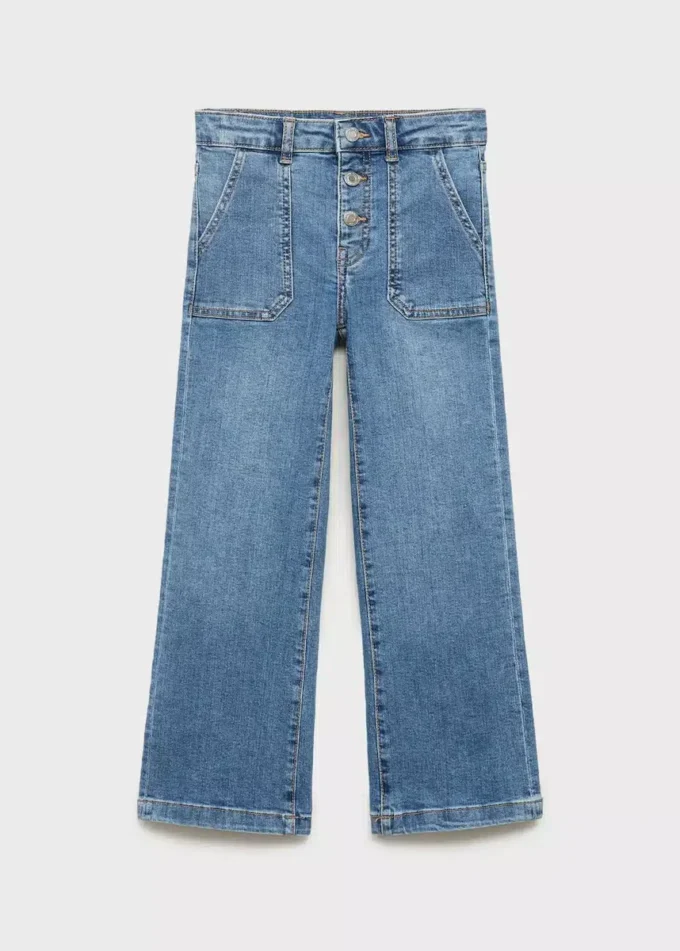 Džíny rovného střihu s kapsami