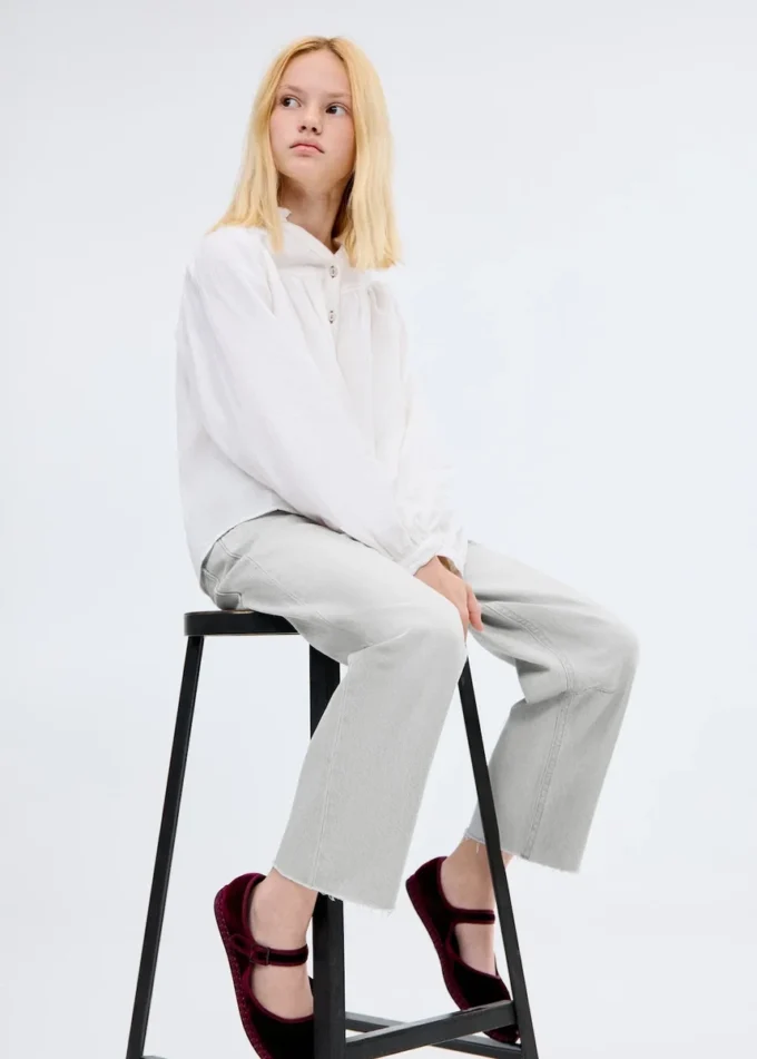 Džíny s balonovým střihem a středně vysokým pasem Džíny s balonovým střihem a středně vysokým pasem