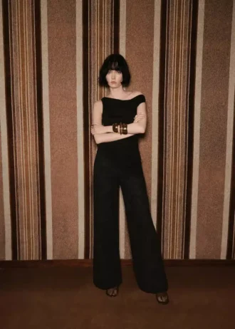 Džíny s širokými nohavicemi a potiskem paisley