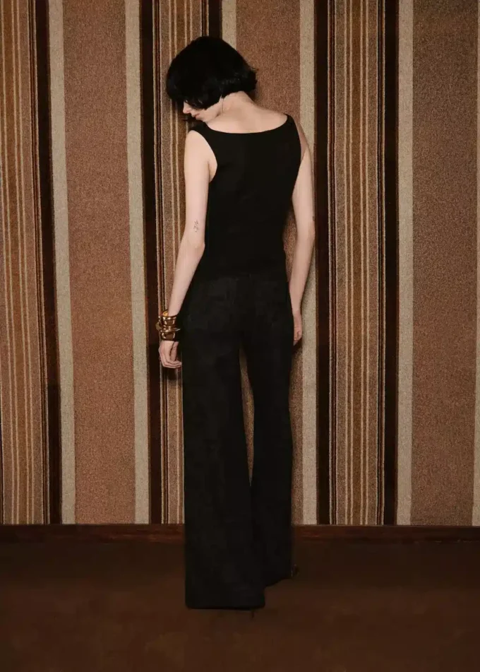 Džíny s širokými nohavicemi a potiskem paisley Džíny s širokými nohavicemi a potiskem paisley