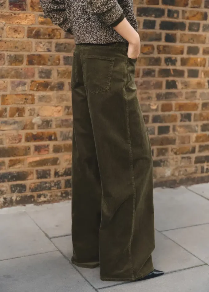 Džíny s širokými nohavicemi z manšestru Džíny s širokými nohavicemi z manšestru