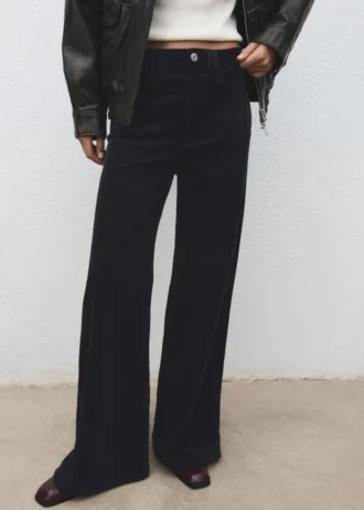 Džíny s širokými nohavicemi z manšestru