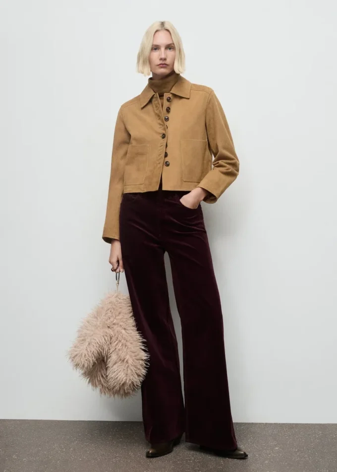 Džíny s širokými nohavicemi z manšestru Džíny s širokými nohavicemi z manšestru