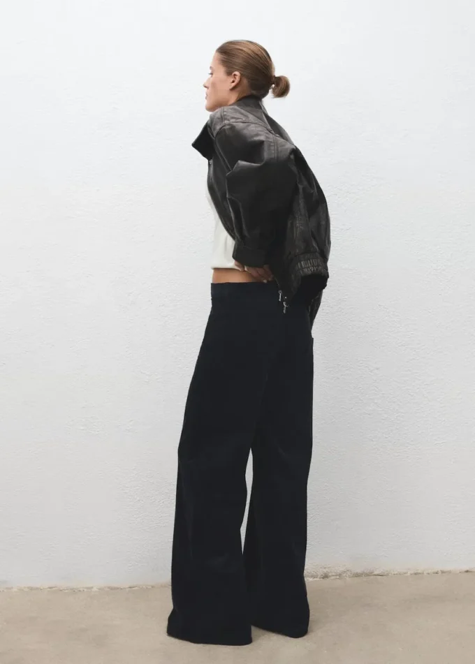 Džíny s širokými nohavicemi z manšestru Džíny s širokými nohavicemi z manšestru