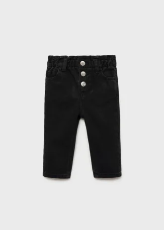 Džíny s knoflíky a papírovými kapsami