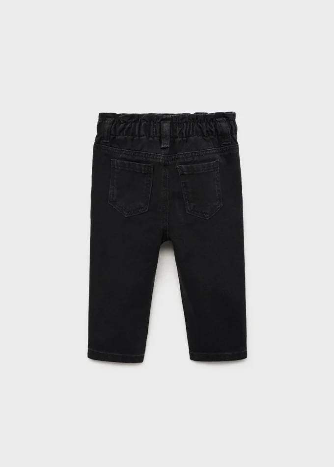 Džíny s knoflíky a papírovými kapsami