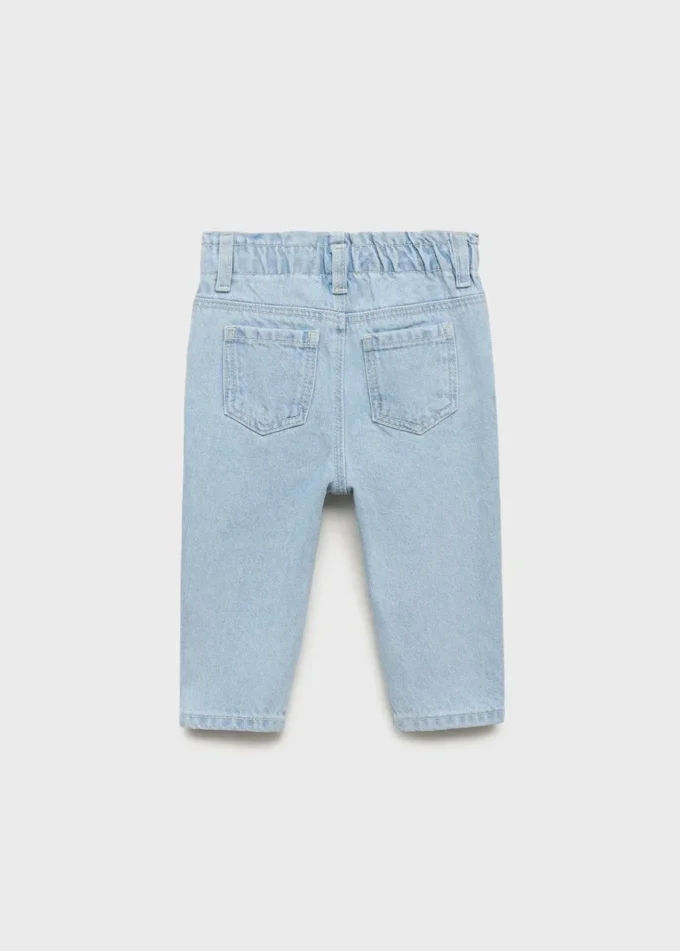 Džíny s knoflíky a papírovými kapsami