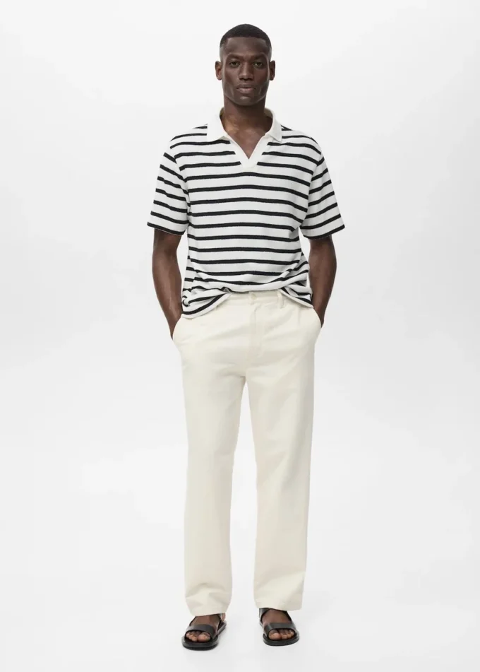 Džíny s regular střihem z bavlněno-lněné směsi Džíny s regular střihem z bavlněno-lněné směsi