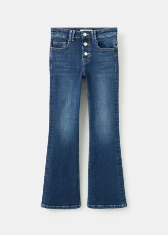 Džíny s rozšiřujícími se nohavicemi a knoflíky Džíny s rozšiřujícími se nohavicemi a knoflíky