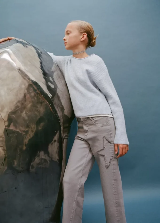 Džíny s vyšívanými hvězdami Džíny s vyšívanými hvězdami