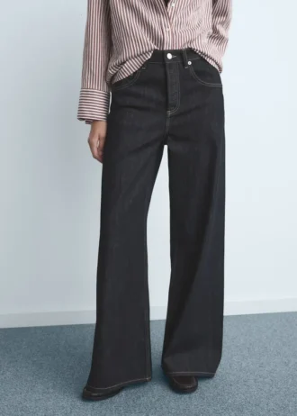 Džíny se širokými nohavicemi a knoflíky Džíny se širokými nohavicemi a knoflíky