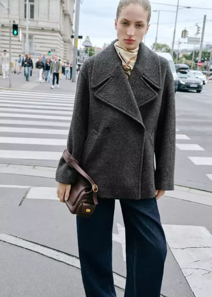 Džíny se středně vysokým pasem a barveným efektem Džíny se středně vysokým pasem a barveným efektem