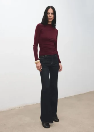 Drapované přiléhavé tričko