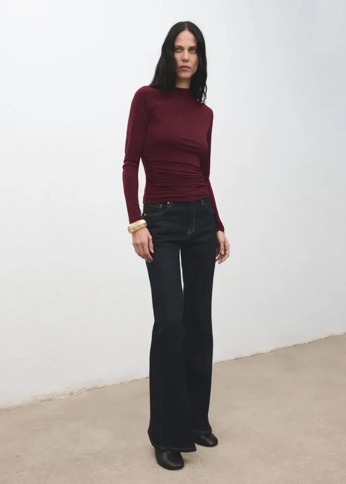 Drapované přiléhavé tričko