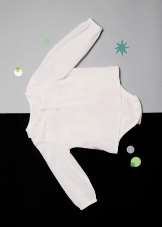 Dětské body s pruhovaným výstřihem Dětské body s pruhovaným výstřihem