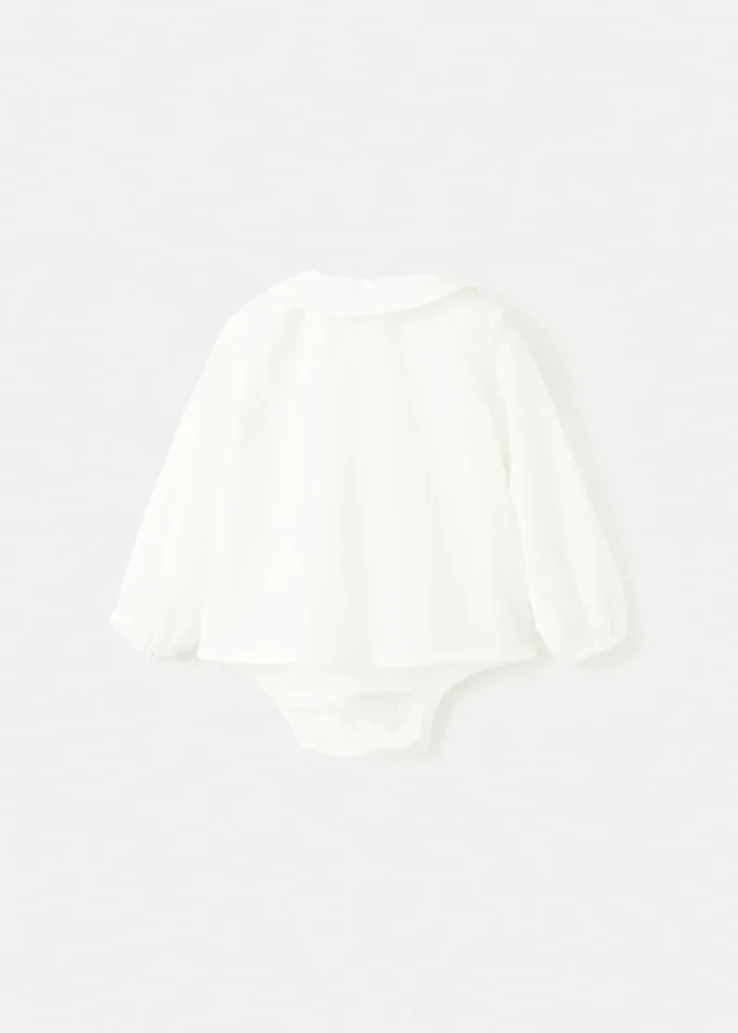 Dětské body s pruhovaným výstřihem Dětské body s pruhovaným výstřihem