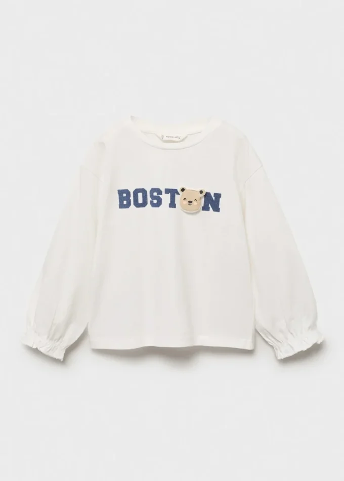 Dětské vyšívané bavlněné tričko