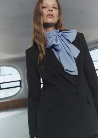 Dvouřadé sako s kostkovaným vzorem