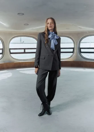 Dvouřadé sako s kostkovaným vzorem