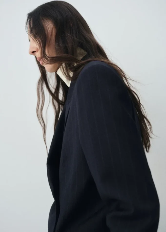 Dvouřadé sako s proužky Dvouřadé sako s proužky