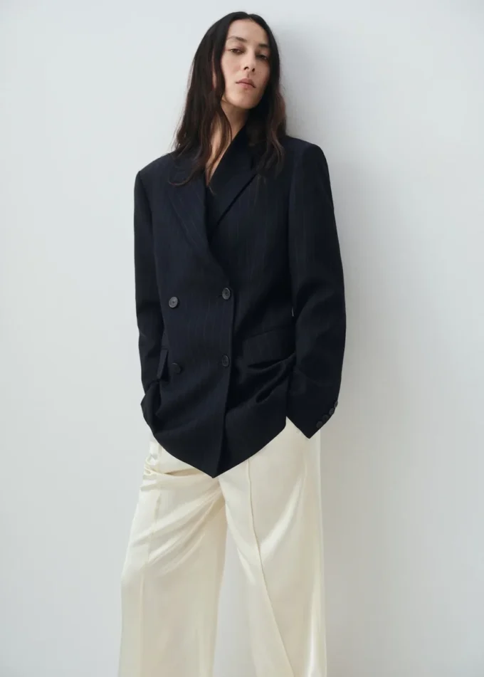 Dvouřadé sako s proužky Dvouřadé sako s proužky