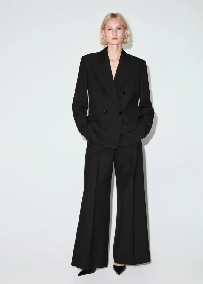 Dvouřadé sako z vlněné směsi