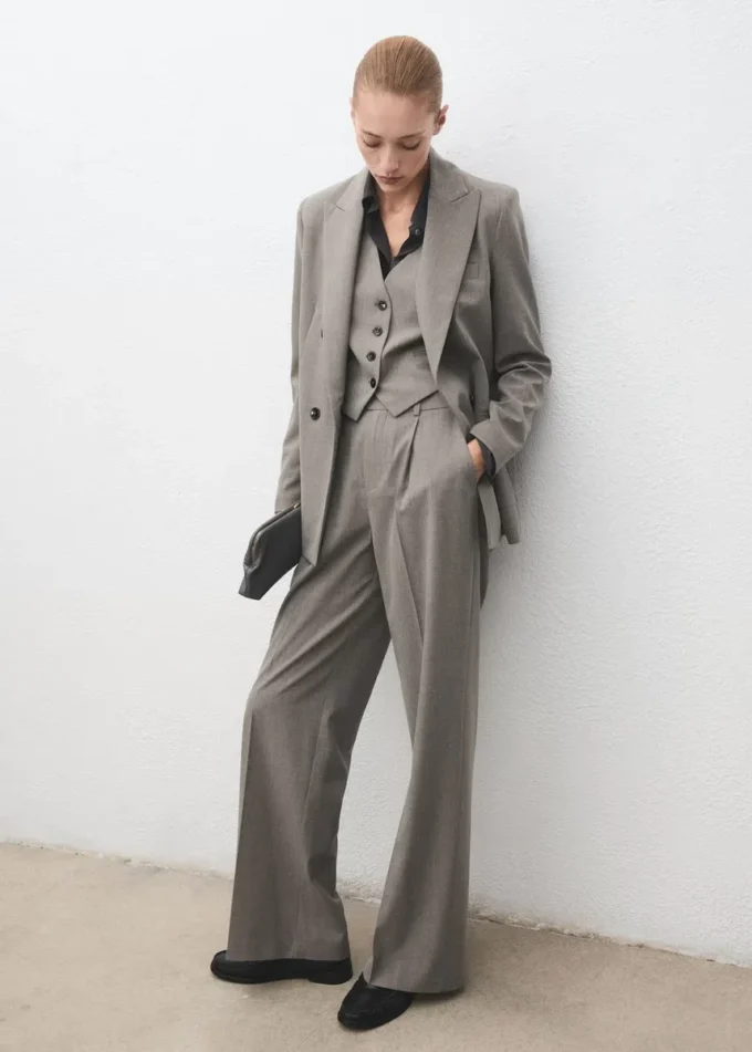 Dvouřadé sako z vlněné směsi Dvouřadé sako z vlněné směsi